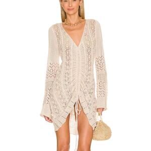 Elegant Cream Knit Dress